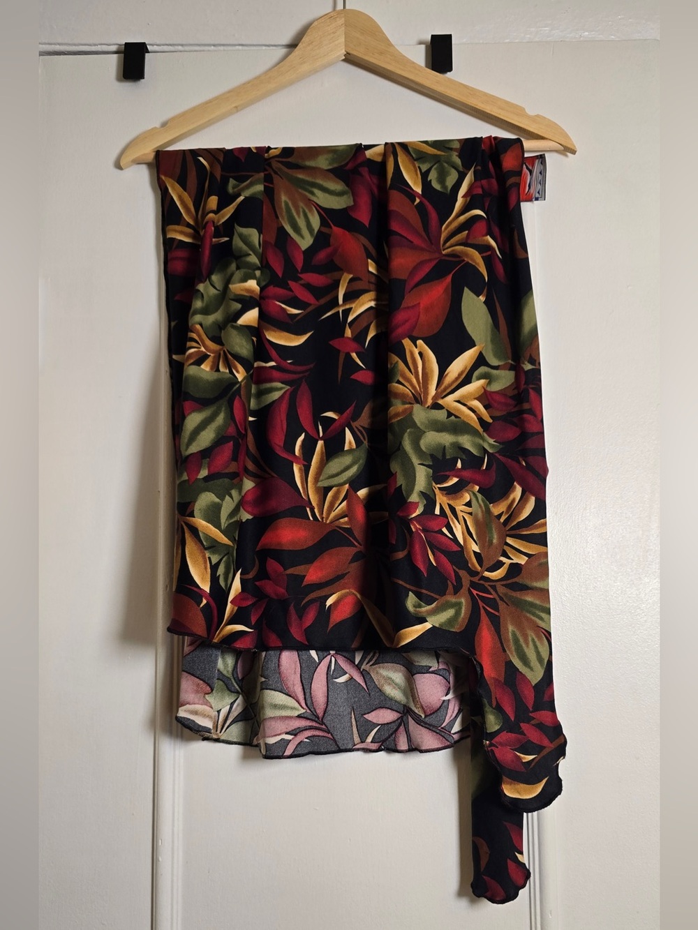 Jantzen Tropical Floral Sarong Wrap Swim Cover Up Y2K Resortwear